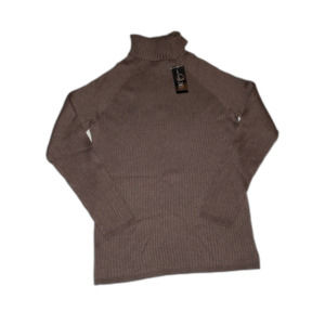 INC International Concepts Women's Ribbed-Knit Turtleneck Sweater (1X, Heather)